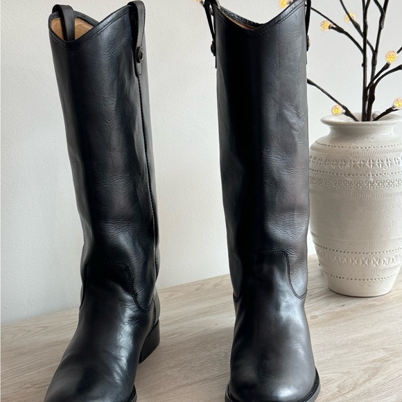 Frye Melissa Buckle Boot Extended Calf - Picture 2 of 10